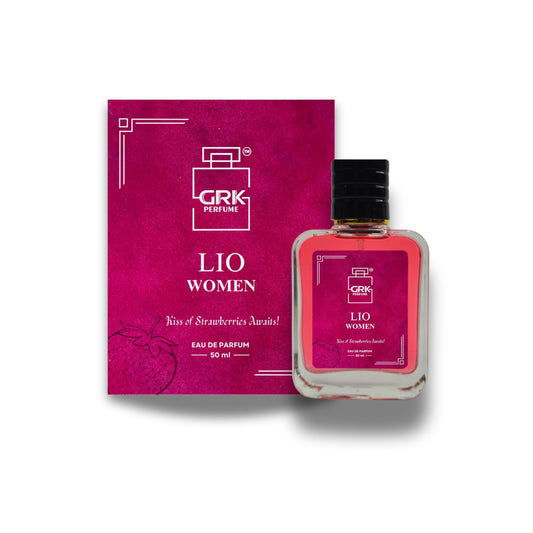 GRK Perfume Lio Women Eau de Parfum, 50ml, Unisex Fragrance with Strawberry, Jasmine, and Musk Notes