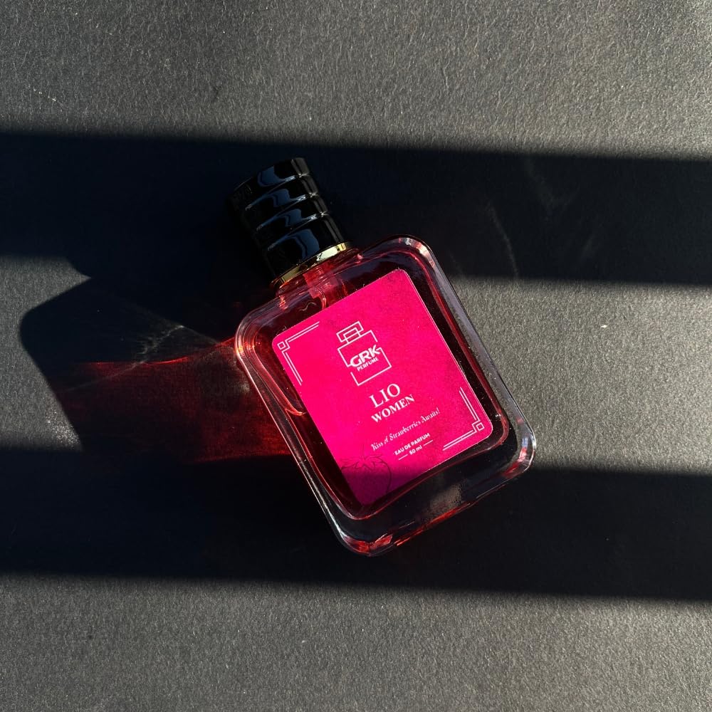 GRK Perfume Lio Women Eau de Parfum, 50ml, Unisex Fragrance with Strawberry, Jasmine, and Musk Notes - ingredients panel