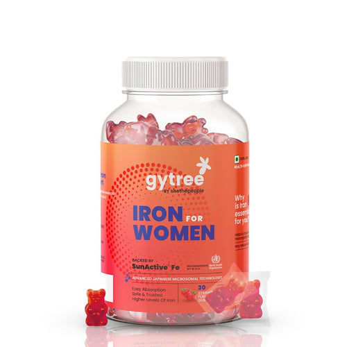 Gytree Iron Gummies with SunActive Fe, Mineral Supplement, 30 Gummies per Pack