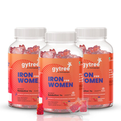 Gytree Iron Gummies with SunActive Fe, Mineral Supplement, 30 Gummies per Pack (12)