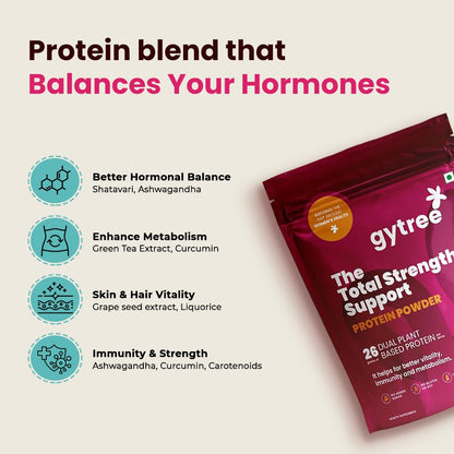 Gytree Plant-Based Protein Powder for Women, Vegan Protein Supplement, 24g per Serving - label detail (22)