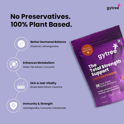 Gytree Plant-Based Protein Powder for Women, Vegan Protein Supplement, 24g per Serving - close-up detail (39)
