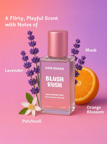 Hair Drama Co. Hair & Body Mist Perfume Set of 3 - Alcohol-Free, Paraben-Free, Travel-Friendly Fragrance for Women - label de