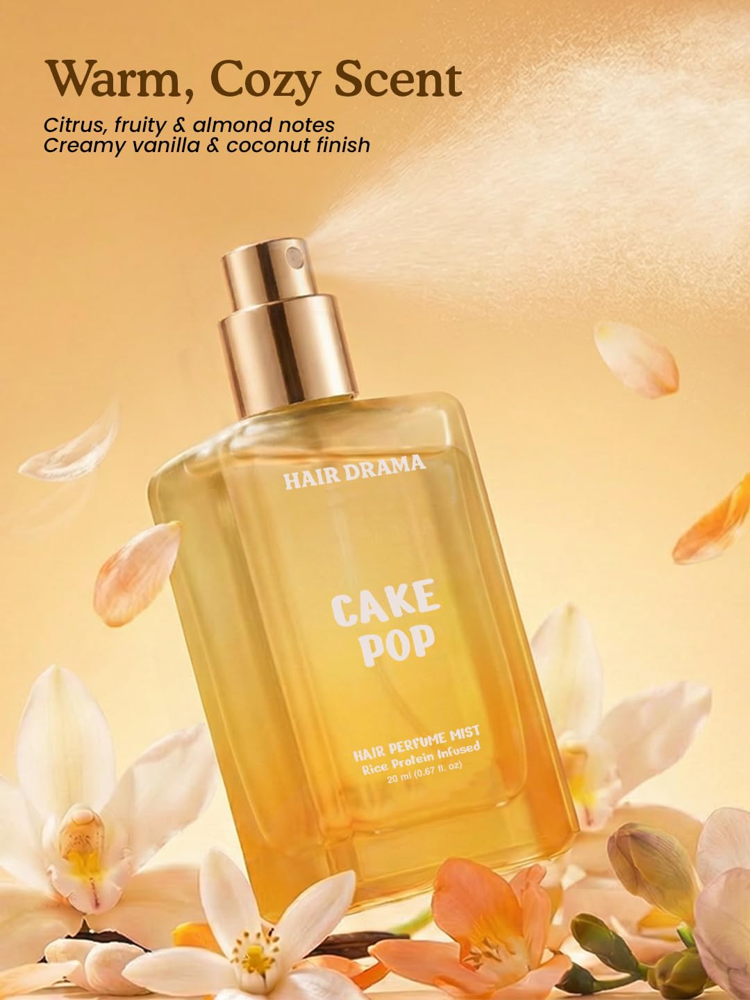 Hair Drama Co. Hair & Body Mist Perfume Set of 3 - Alcohol-Free, Paraben-Free, Travel-Friendly Fragrance for Women - back vie