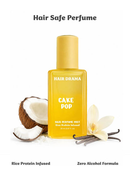 Hair Drama Co. Hair & Body Mist Perfume Set of 3 - Alcohol-Free, Paraben-Free, Travel-Friendly Fragrance for Women - size and
