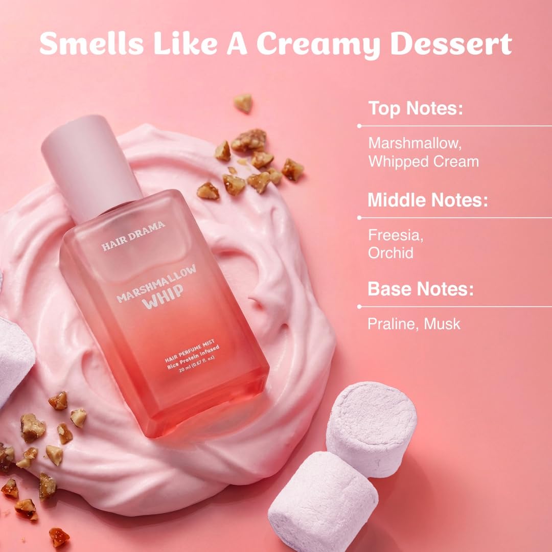 Hair Drama Co. Hair & Body Mist Perfume Set of 3 - Alcohol-Free, Paraben-Free, Travel-Friendly Fragrance for Women - ingredie