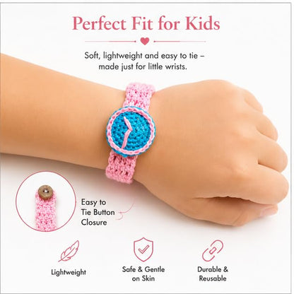Handmade Crochet Kids Rakhi | Soft Cotton Knitted Rakhi for Boys & Girls | Skin-Friendly, Lightweight & Reusable | Raksha Ban