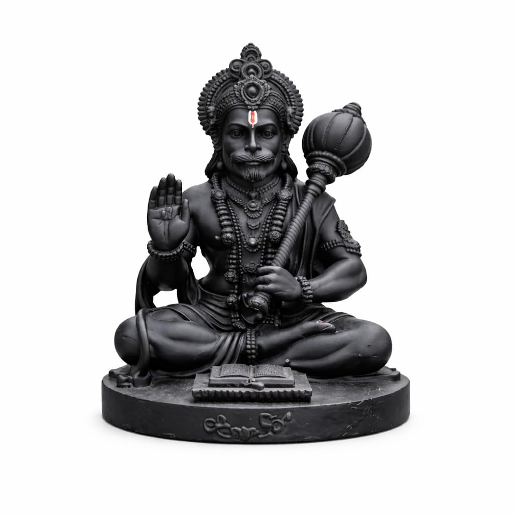 Hanuman Idol for Car Dashboard, Home, Office Desk – Hanuman Murti for for Pooja, Temple Showpiece, Decoration, Festivals and