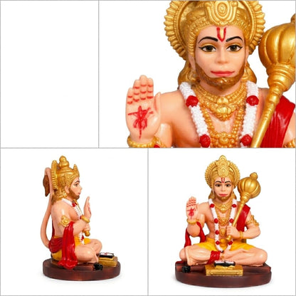 Hanuman Idol for Car Dashboard, Home, Office Desk – Hanuman Murti for for Pooja, Temple Showpiece, Decoration, Festivals and 