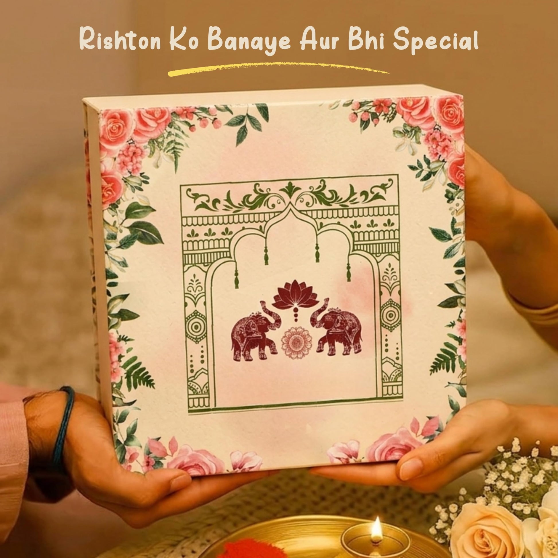 Healthy Master 9-Item Rakhi Gift Hamper | 1 Rakhi, Kismis, Kumkum Chawal | Oats Chips, Beetroot Chips, Pudina Millet Snacks, 