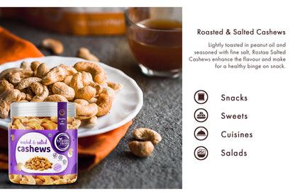 Heaven Bites Roasted and Salted Whole Cashews, Gluten-Free, Cashew Nuts - label detail