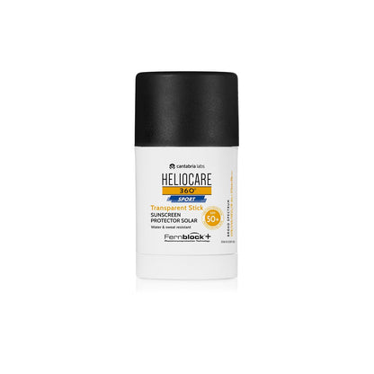 Heliocare 360 Sport Transparent Stick Sunscreen SPF 50+, Water and Sweat Resistant, 25g, Colorless