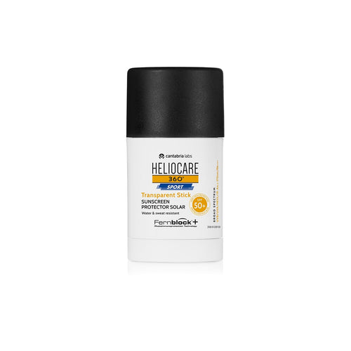 Heliocare 360 Sport Transparent Stick Sunscreen SPF 50+, Water and Sweat Resistant, 25g, Colorless