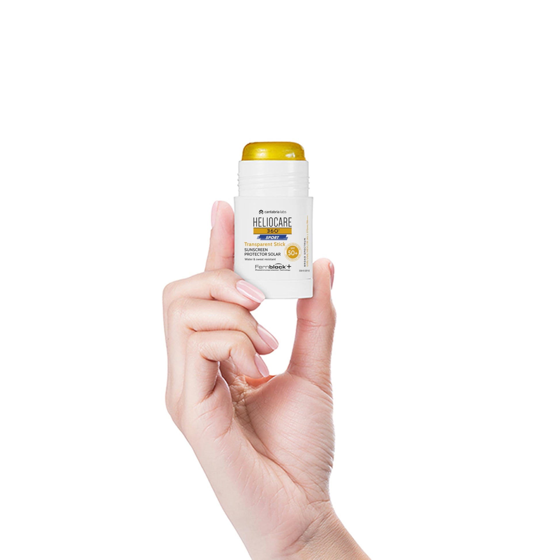 Heliocare 360 Sport Transparent Stick Sunscreen SPF 50+, Water and Sweat Resistant, 25g, Colorless - back view