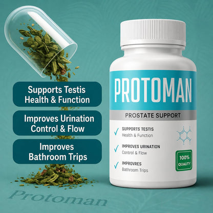 Herbal Veda Protoman Prostate Capsules, 100g, Ayurvedic Herbal Supplement - front view