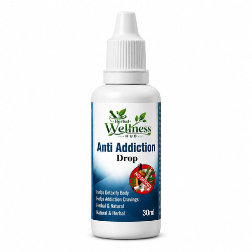 Herbal Wellness Hub Anti Addiction Drop, 30ml Liquid Herbal Supplement with Dropper Bottle