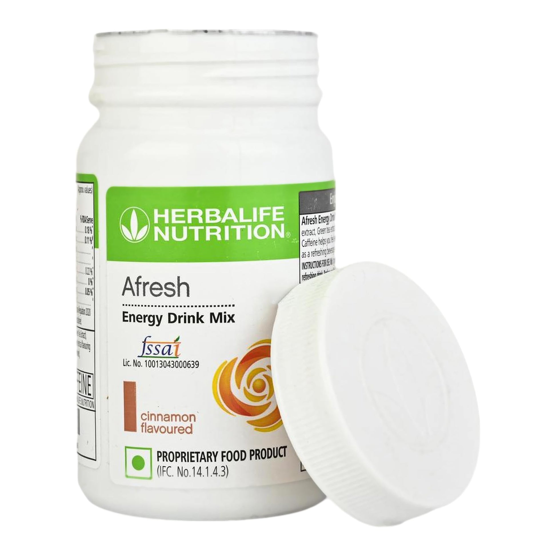 Herbalife Afresh Energy Drink Mix (Cinnamon) - 50g - front view