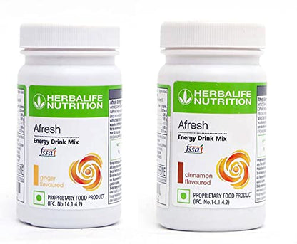 Herbalife Afresh Energy Drink Mix, Flavored Powdered Drink Concentrate with Guarana and Orange Pekoe Extracts