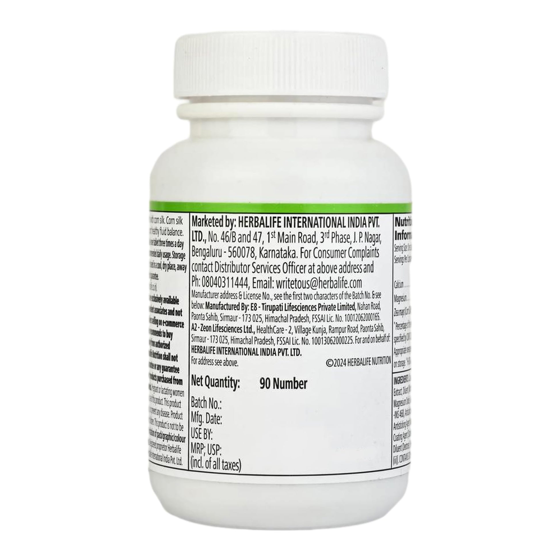 Herbalife Cell-U-Loss Dietary Supplement, 90 Tablets, Herbal Formula - label detail