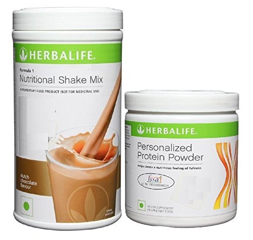 Herbalife Formula 1 Chocolate Shake 500g and Formula 3 Protein Powder 200g Bundle, Meal Replacement Beverage
