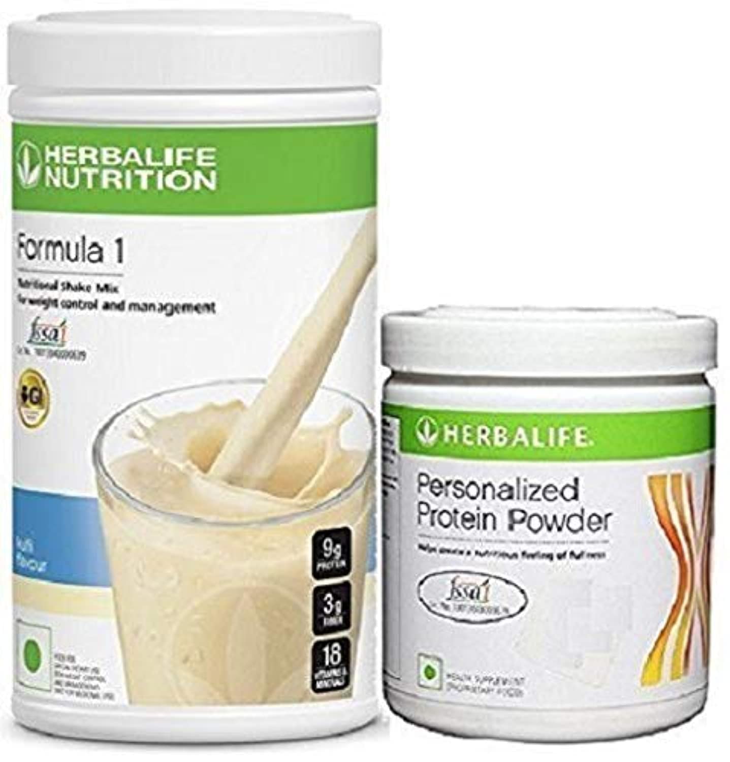 Herbalife Formula 1 Kulfi Meal Replacement Shake Mix 500g with Personalized Protein Powder 200g