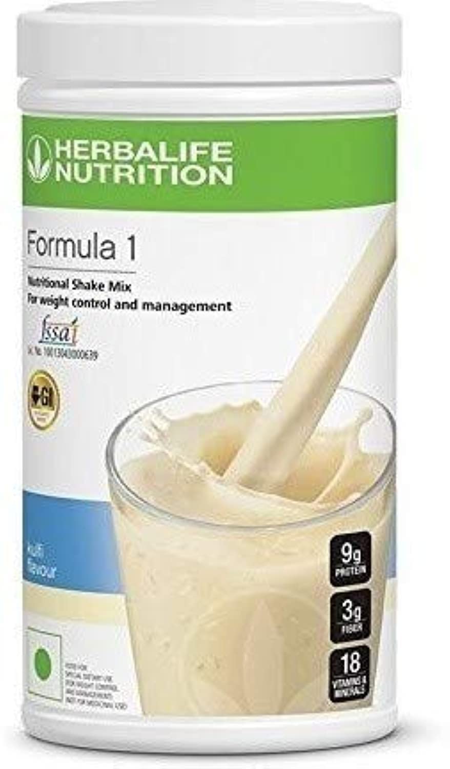 Herbalife Formula 1 Kulfi Meal Replacement Shake Mix 500g with Personalized Protein Powder 200g - front view