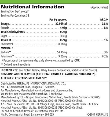 Herbalife Formula 1 Kulfi Meal Replacement Shake Mix 500g with Personalized Protein Powder 200g - in use