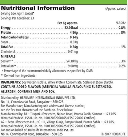 Herbalife Formula 1 Kulfi Meal Replacement Shake Mix 500g with Personalized Protein Powder 200g - in use