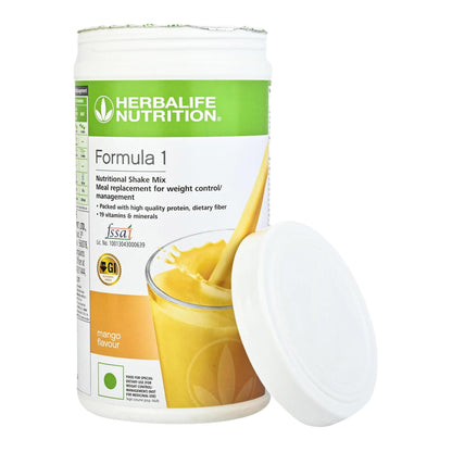 Herbalife Formula 1 Meal Replacement Shake, 500g, Mango Flavor, Powder - front view