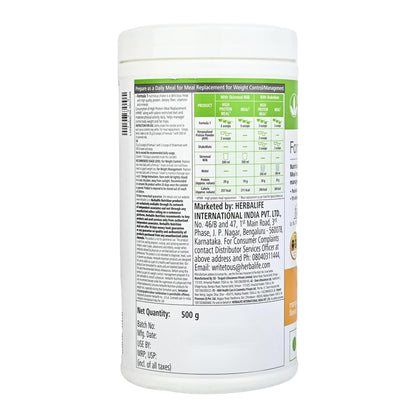 Herbalife Formula 1 Meal Replacement Shake, 500g, Mango Flavor, Powder - back view