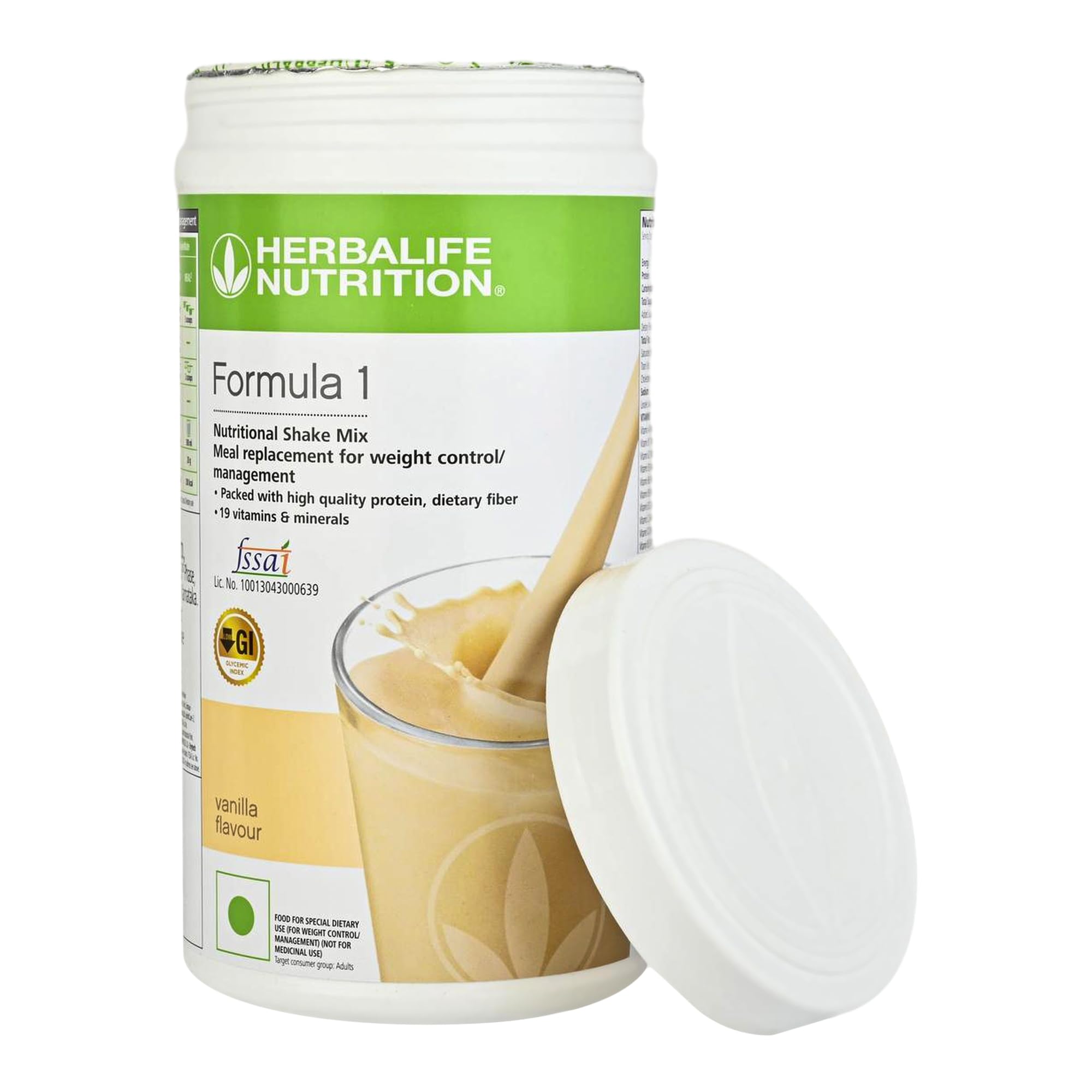 Herbalife Formula 1 Meal Replacement Shake, Vanilla, 500g, Powder - front view
