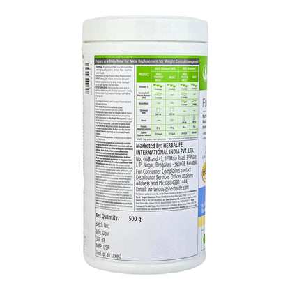 Herbalife Formula 1 Nutrition Shake Mix, Kulfi Flavor, 500g, Meal Replacement Powder - label detail