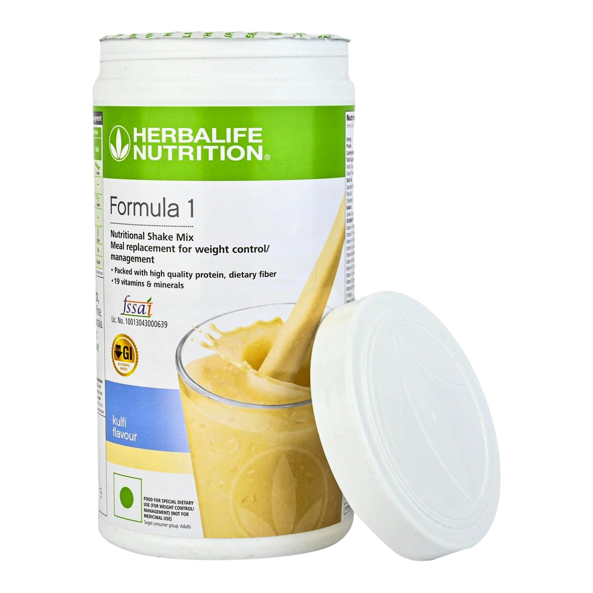 Herbalife Formula-1 Nutritional Shake (Kulfi), 500g, Meal Replacement Beverage - front view