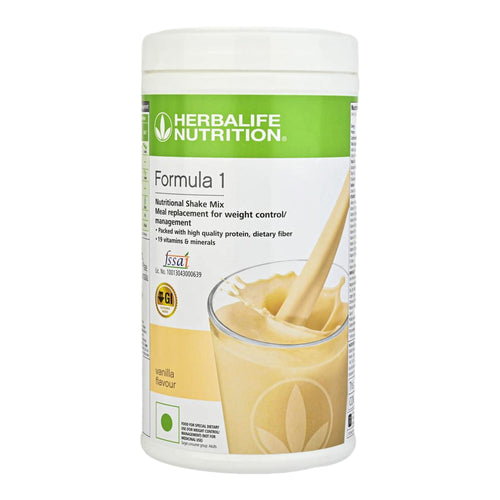 Herbalife Formula 1 Nutritional Shake Mix, Vanilla Flavor, 500g, Powdered Meal Replacement Beverage