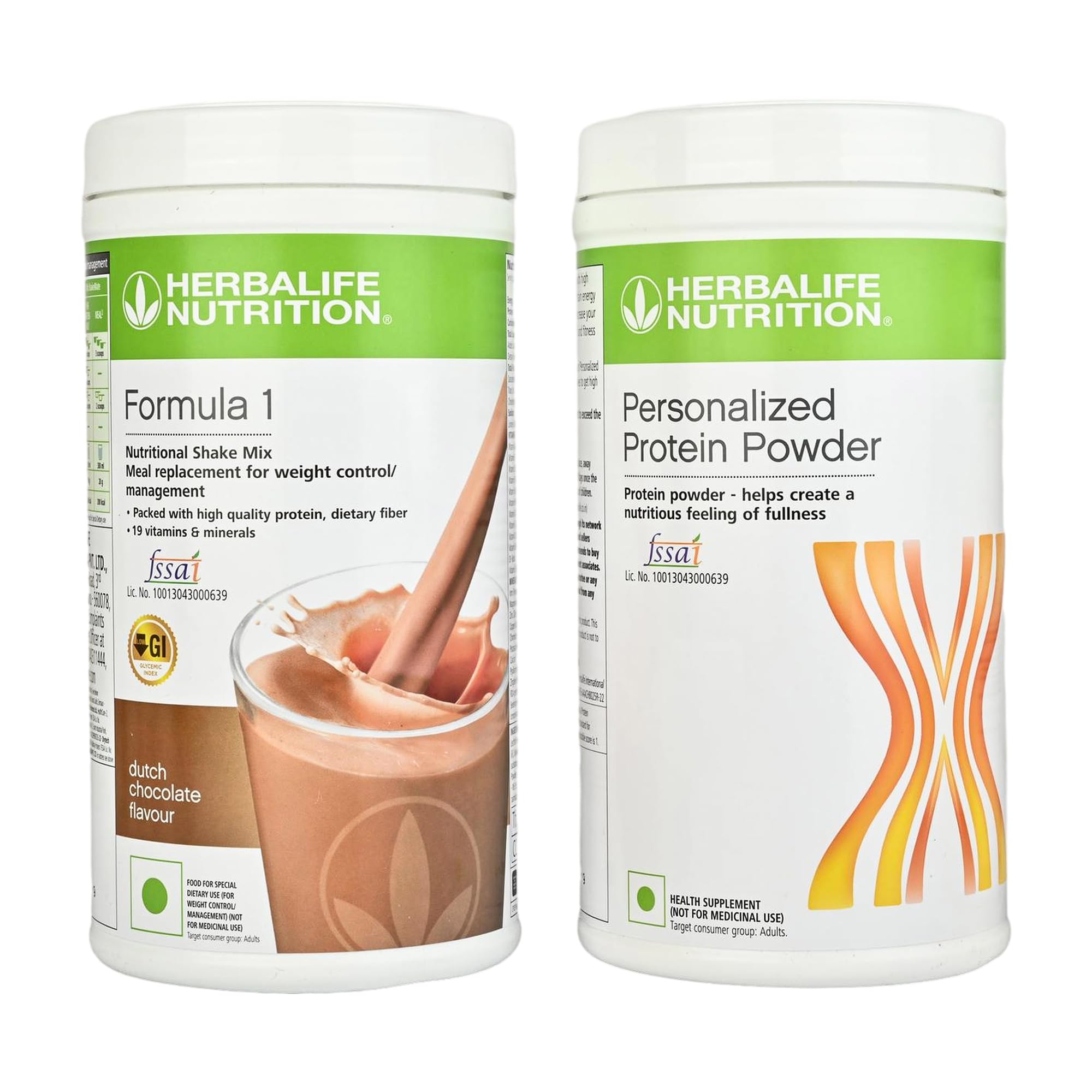 Herbalife Formula 1 Nutritional Shake Mix with Personalized Protein Powder, Dutch Chocolate, 400g
