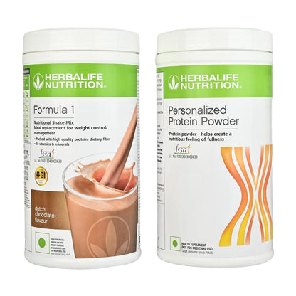 Herbalife Formula 1 Nutritional Shake Mix with Personalized Protein Powder, Dutch Chocolate, 400g