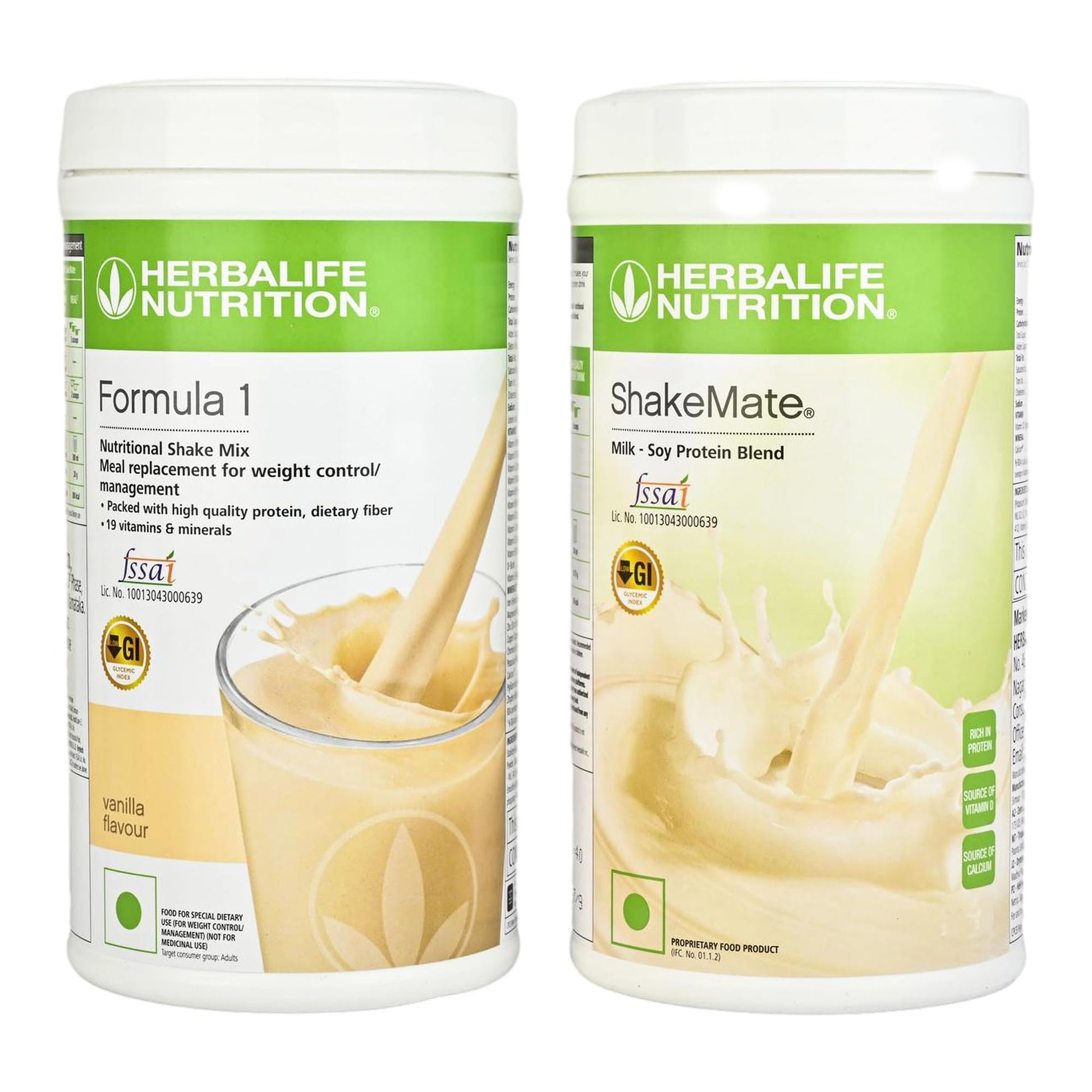 Herbalife Formula 1 Protein Shake, Vanilla, 1000g (2 x 500g), Meal Replacement Powder