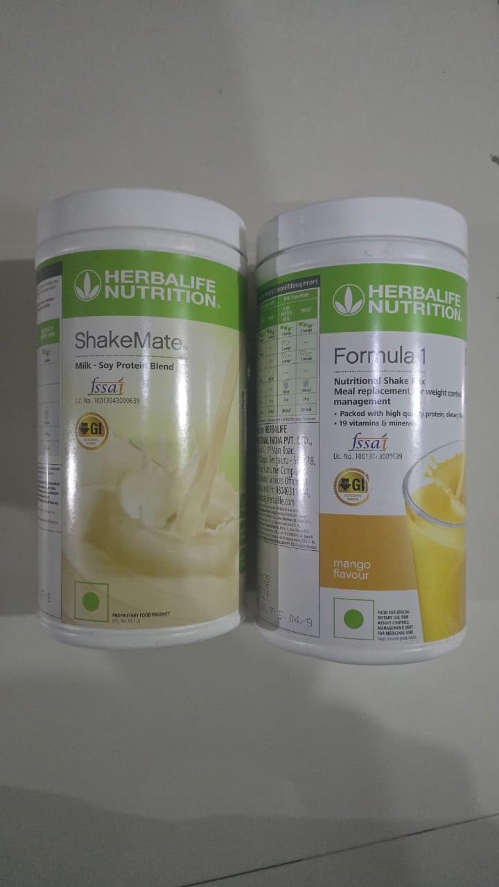 Herbalife Formula 1 Shake Meal Replacement, Mango, 1000g, Pack of 2