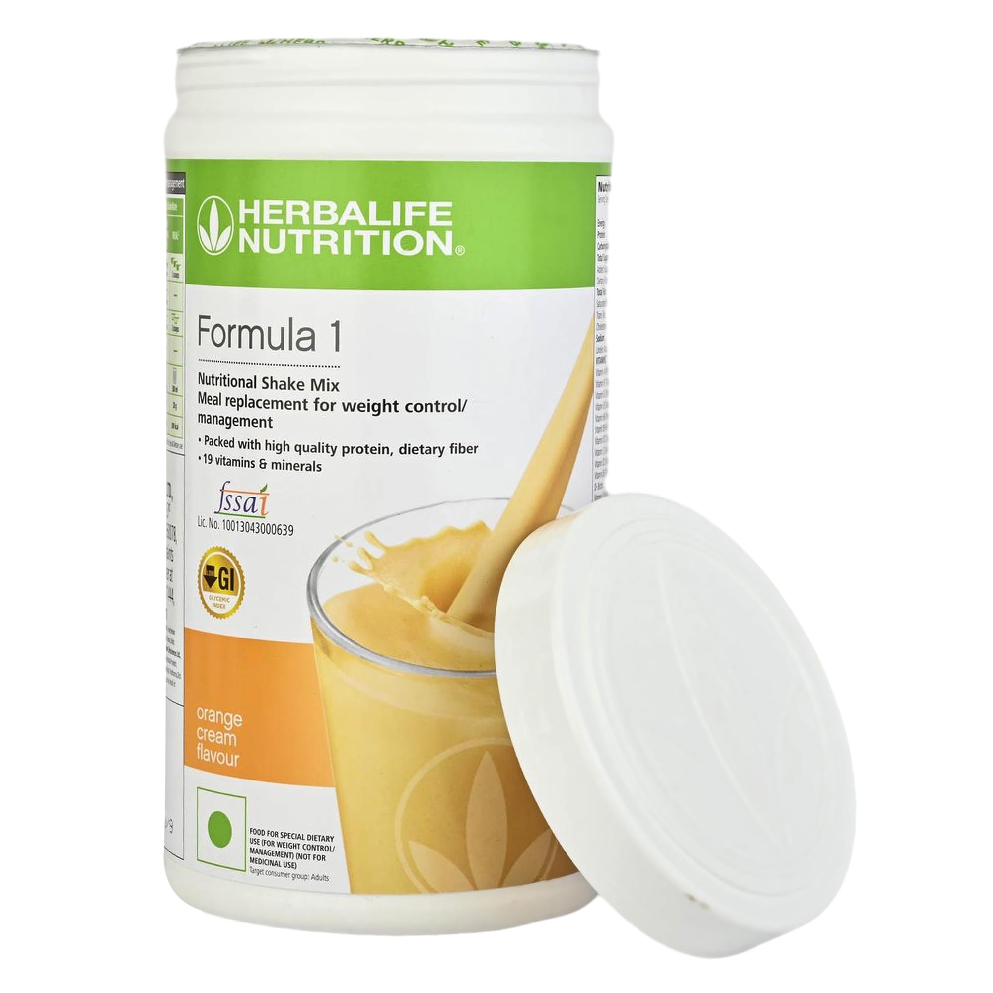 Herbalife Formula 1 Shake Orange Cream, 500g, Meal Replacement Beverage - front view