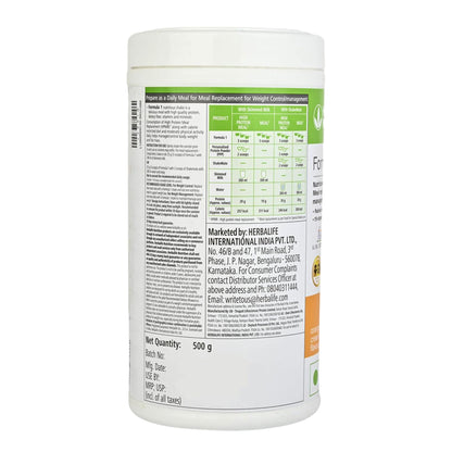 Herbalife Formula 1 Shake Orange Cream, 500g, Meal Replacement Beverage - packaging
