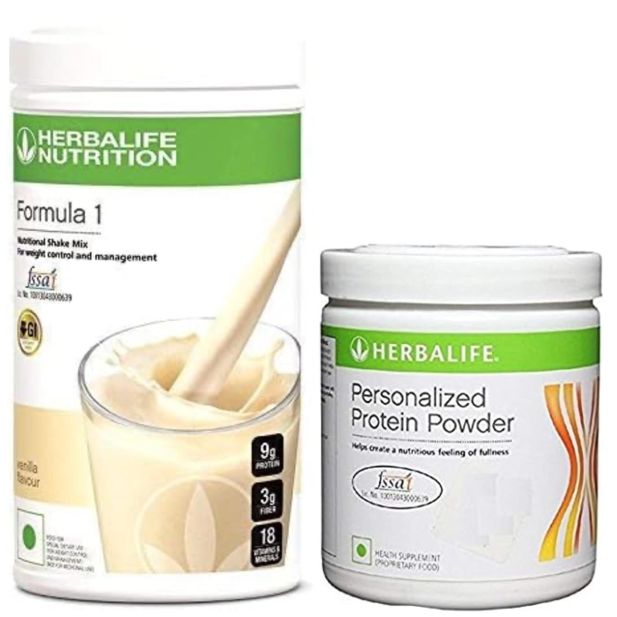 Herbalife Formula 1 Vanilla Meal Replacement Shake Mix 500g with Protein Powder 200g Bundle