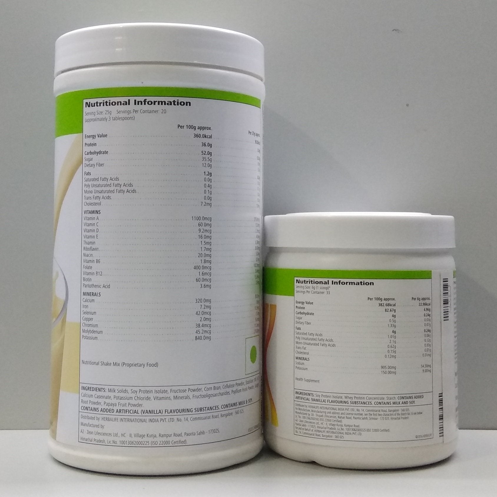 Herbalife Formula 1 Vanilla Shake 3 Protein Powder, 500g, Meal Replacement Shake - front view