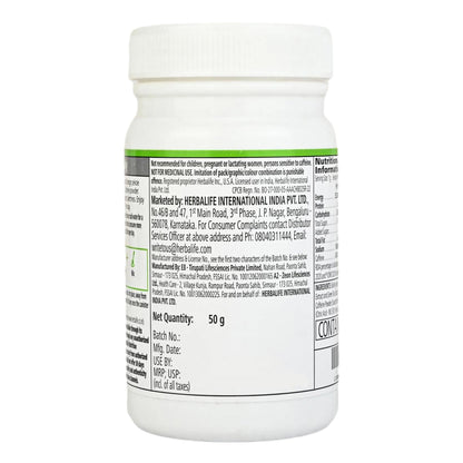 Herbalife HN Afresh Energy Drink Peach Flavor (50 gm) - label detail