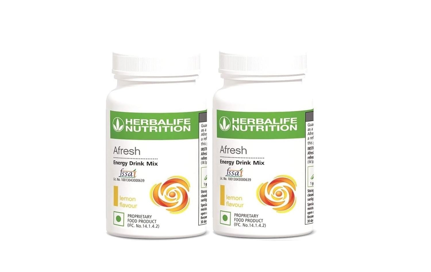 Herbalife HN Nutrition Afresh Energy Drink Mix, Lemon Flavour, 50g (Pack of 2)