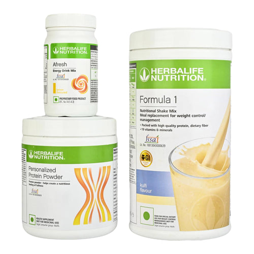 Herbalife Nutrition Formula 1 Meal Replacement Shake, Kulfi & Afresh Lemon Flavor, 200 g, Powder