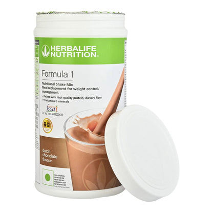Herbalife Nutrition Formula 1 Shake Mix, 500g, Dutch Chocolate, Meal Replacement Beverage - front view