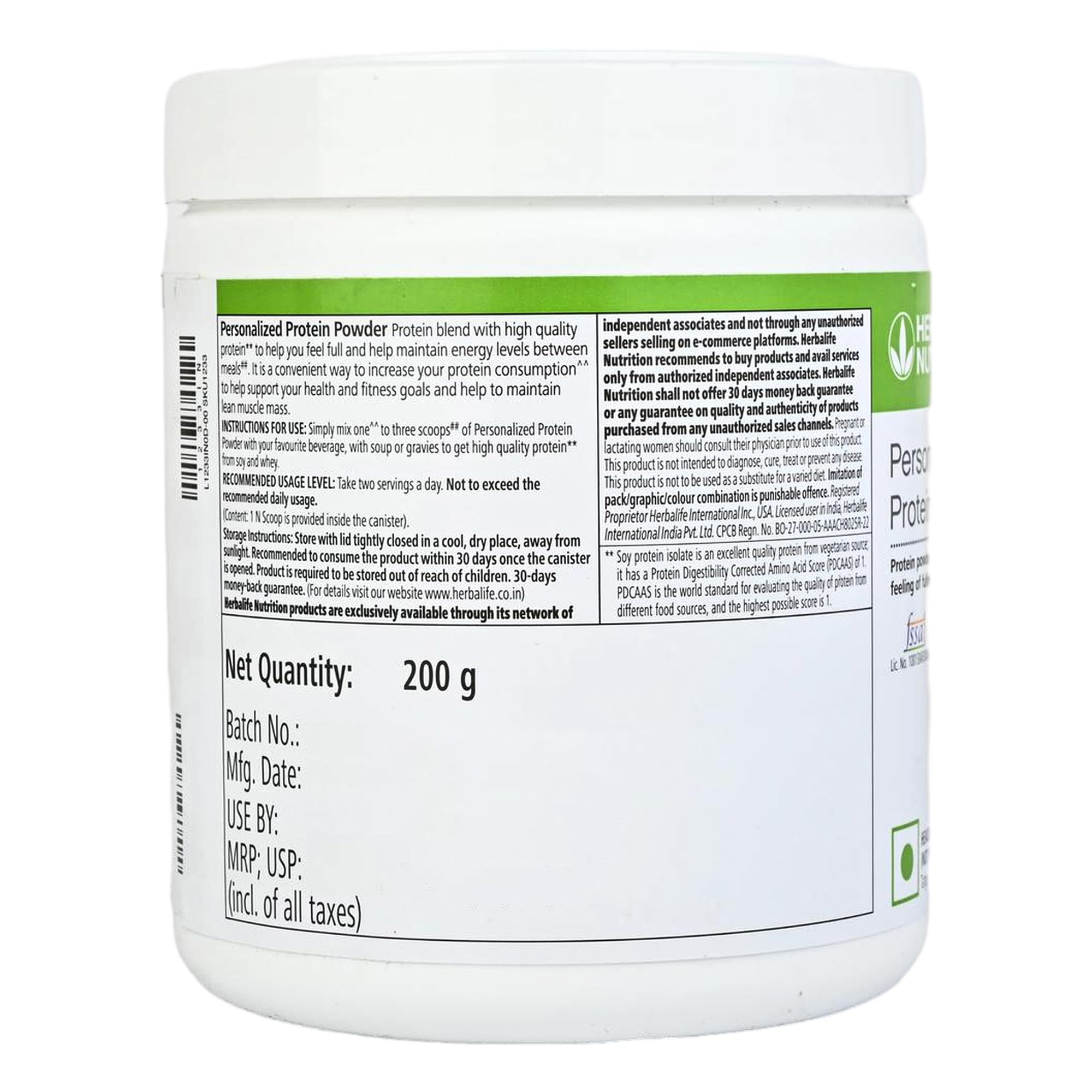 Herbalife Personalized Protein Powder, Soy and Whey Protein Blend, Adult Dietary Supplement - packaging (13)