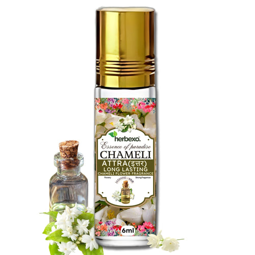 HERBEXO Attar Concentrated Perfume Oil, 6ml Roll-On Bottle, Alcohol-Free, Unisex
