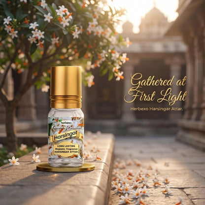 HERBEXO Attar Concentrated Perfume Oil, 6ml Roll-On Bottle, Alcohol-Free, Unisex - size and scale