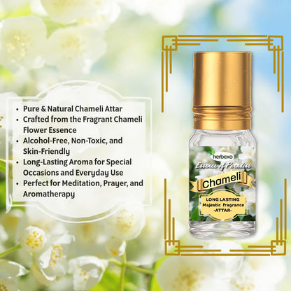 HERBEXO Attar Concentrated Perfume Oil, 6ml Roll-On Bottle, Alcohol-Free, Unisex - packaging (37)